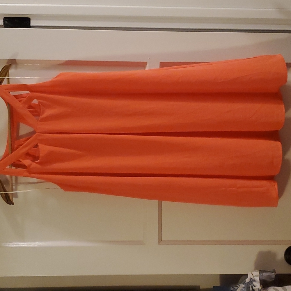 Peach/coral, dress